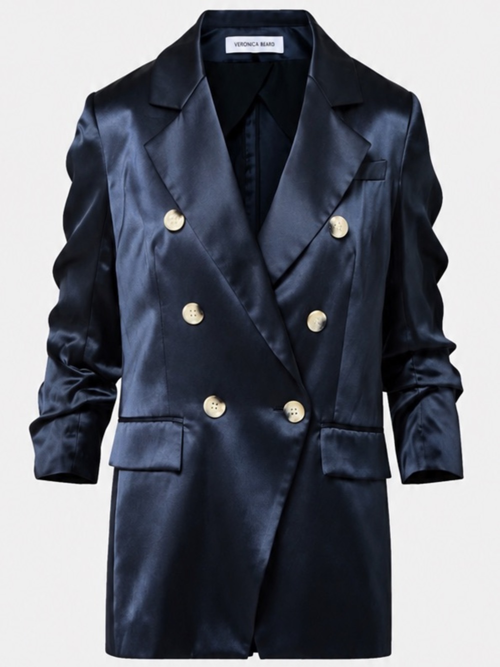 Veronica Beard Chesterfield Dickey Jacket Navy Double Breasted Blazer NEW size 4